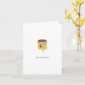 誕生日カード、ハッピーバースデーハニー、カード カード (黄色い花)