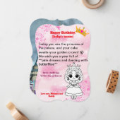 誕生日カード/ハッピーバースデー ノートカード (正面/裏面インサイチュ)