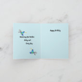 誕生日カード：ハミング鳥の愛 カード (内部)