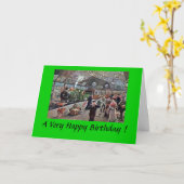 誕生日カード-パディントンステーション(ロンドン) カード (黄色い花)