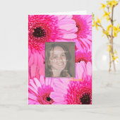 誕生日カード(ピンクデイジー) カード (黄色い花)