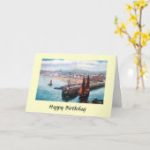 誕生日カード-ピール、マン島 カード (黄色い花)