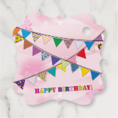 誕生日カード フェイバータグ (裏面)