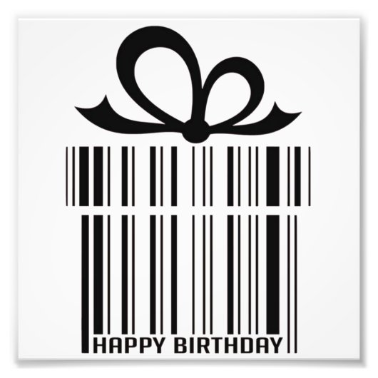 誕生日カード フォトプリント            (正面)