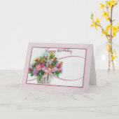 誕生日カード(フローラブーケ付き) カード (黄色い花)