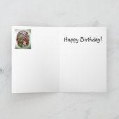 誕生日カード – フローラ配置 カード (内部)