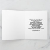 誕生日カード、ブラウンホース（手綱） カード (内部)