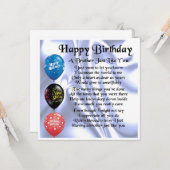 誕生日カード – ブラザー詩 カード (正面/裏面インサイチュ)