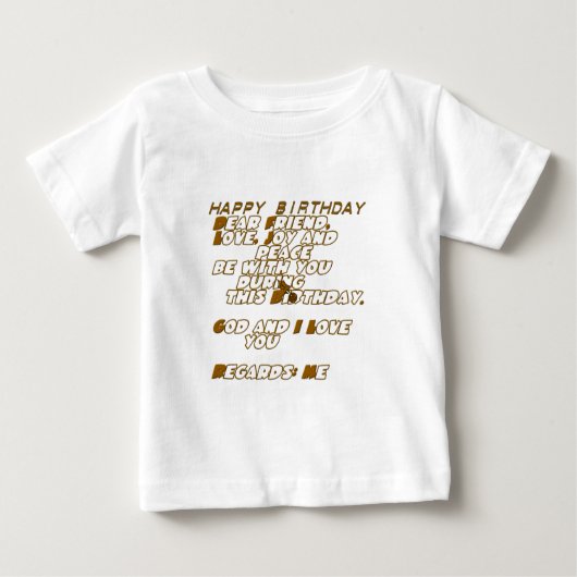 誕生日カード ベビーTシャツ (正面)