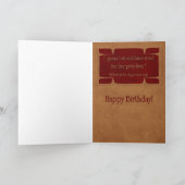 誕生日カード – ベリーダンサーパグ カード (内部)