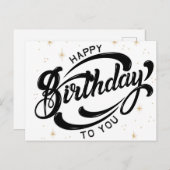 誕生日カード ポストカード (正面/裏面)