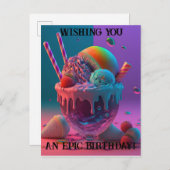 誕生日カード ポストカード (正面/裏面)