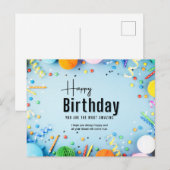 誕生日カード ポストカード (正面/裏面)