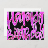 誕生日カード ポストカード (正面/裏面)