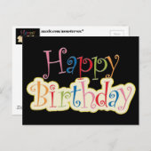 誕生日カード ポストカード (正面/裏面)