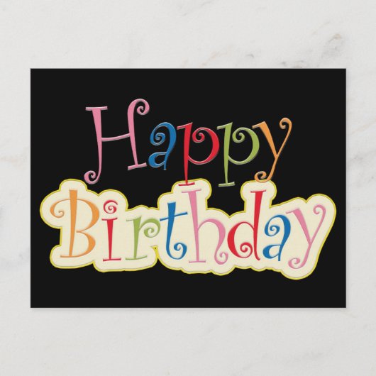 誕生日カード ポストカード (正面)