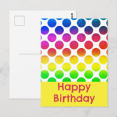 誕生日カード ポストカード (正面/裏面)