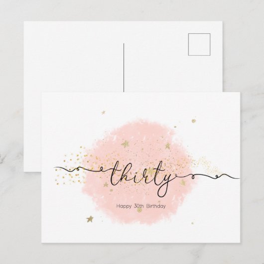 誕生日カード ポストカード (正面/裏面)