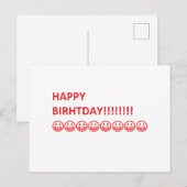 誕生日カード ポストカード (正面/裏面)