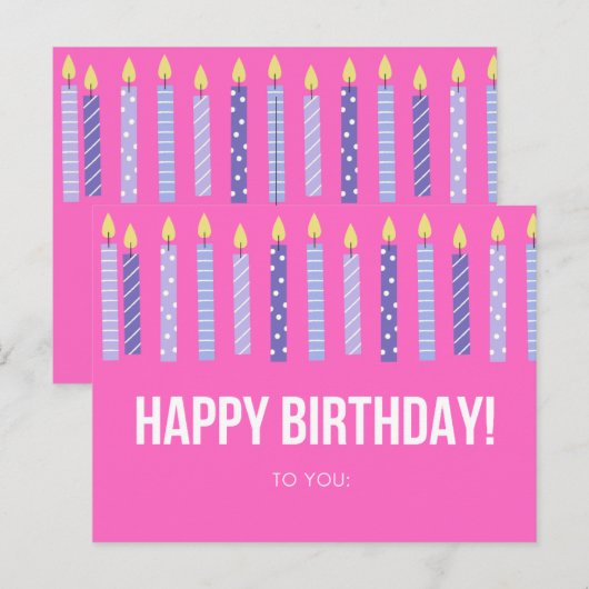 誕生日カード ポストカード (正面/裏面)