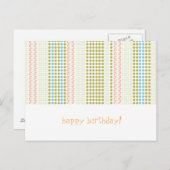 誕生日カード ポストカード (正面/裏面)