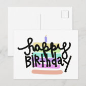 誕生日カード ポストカード (正面/裏面)