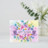 誕生日カード ポストカード (スタンド正面)