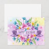 誕生日カード ポストカード (正面/裏面)