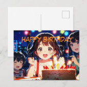 誕生日カード ポストカード (正面/裏面)