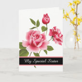 誕生日カード – マイスペシャルシスターカード カード (黄色い花)