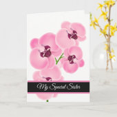 誕生日カード – マイスペシャルシスターカード カード (黄色い花)