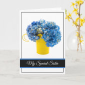 誕生日カード – マイスペシャルシスターカード カード (黄色い花)