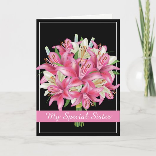 誕生日カード – マイスペシャルシスターカード カード (正面)