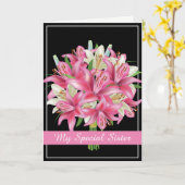 誕生日カード – マイスペシャルシスターカード カード (黄色い花)