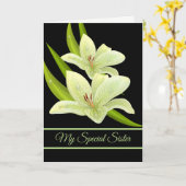 誕生日カード – マイスペシャルシスター カード (黄色い花)