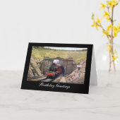 誕生日カード、ミッドランド鉄道 カード (黄色い花)