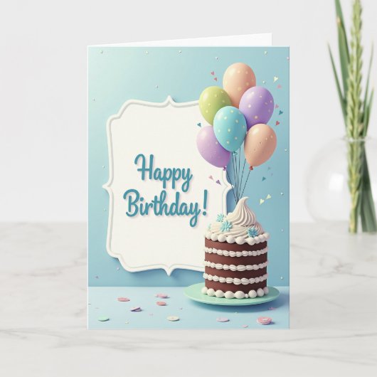 誕生日カード メッセージ入り カード (正面)