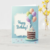 誕生日カード メッセージ入り カード (黄色い花)