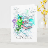 誕生日カード(ランナー用熱狂する) カード (黄色い花)