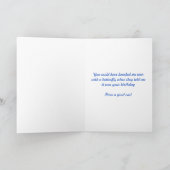 誕生日カード：リス&バタフライ カード (内部)