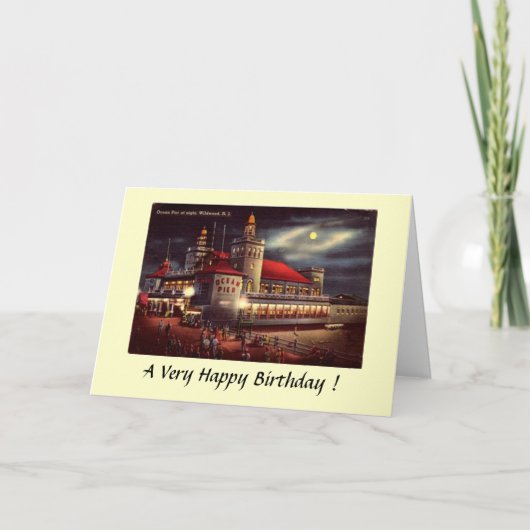 誕生日カード – ワイルドウッド(NJ) カード (正面)