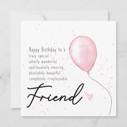 誕生日カード　友達へ - ソウルシスター 招待状 (正面)