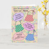 誕生日カード – 叔母用バッグ カード (黄色い花)