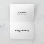 誕生日カード – 大西洋岸表現 カード (内部)