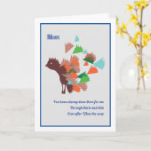 誕生日カード – 娘のお母さん カード (黄色い花)