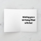 誕生日カード – 子供 カード (内部)