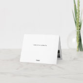 誕生日カード – 完全な反射 カード (裏面)