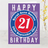 誕生日カード(年齢、名前、日付) カード (黄色い花)