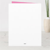 誕生日カード(年齢、氏名、日付) カード (裏面)