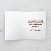 誕生日カード – 応援ビール カード (内部)